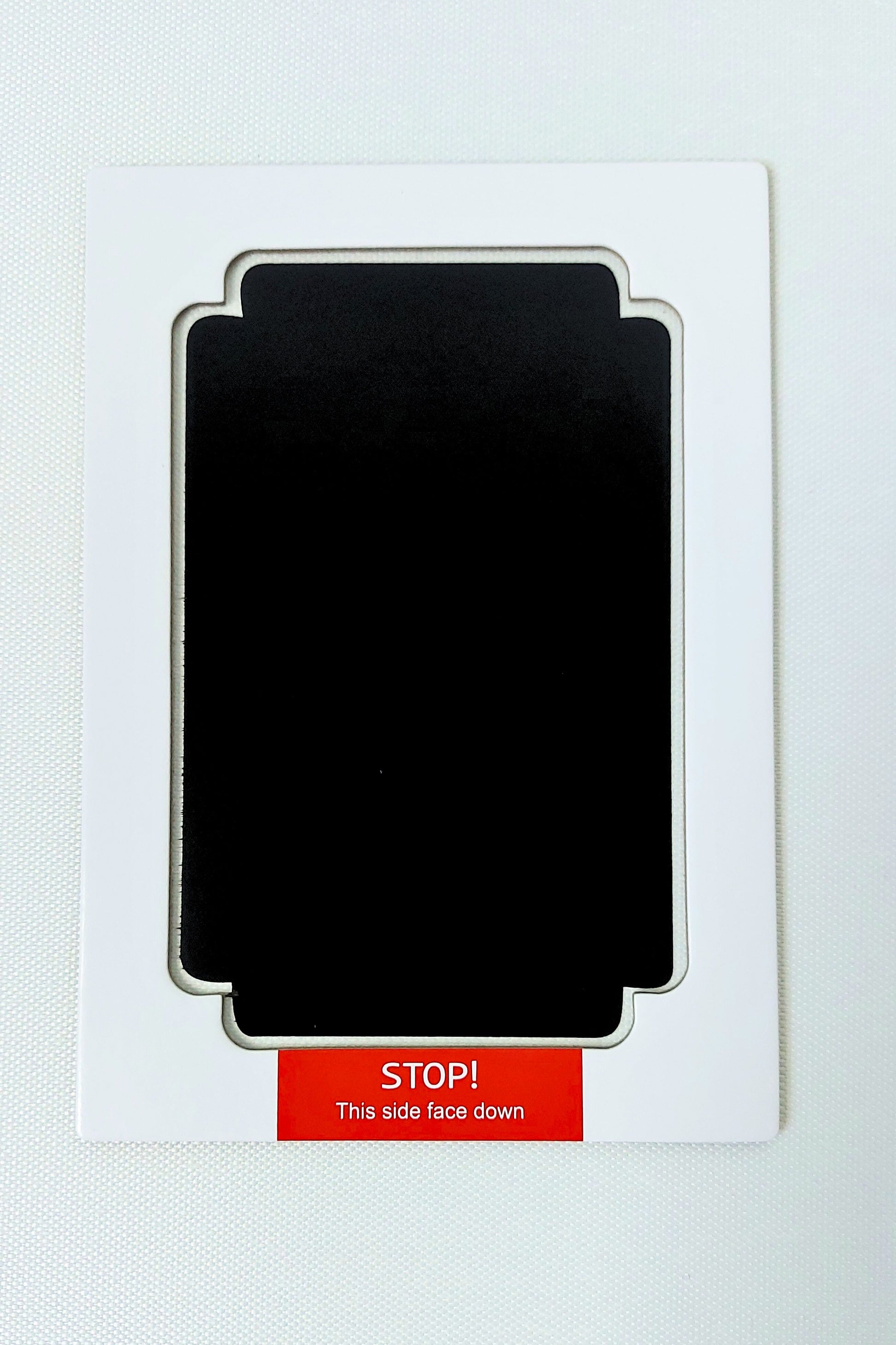 Clean Touch Mess Free Inkless Ink Pad in Black. Large Size. Baby safe, non toxic. On white background.