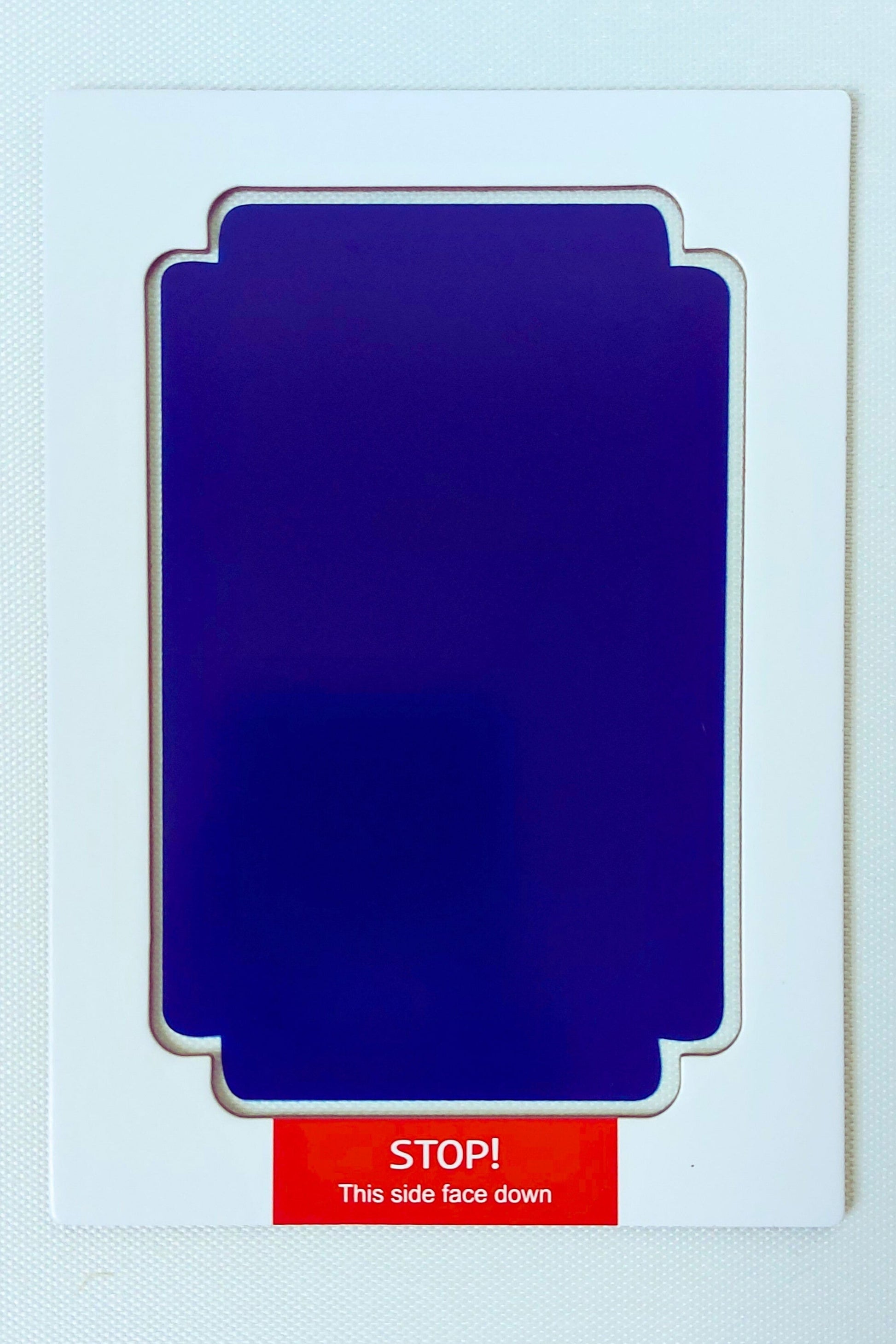 Clean Touch Mess Free Inkless Ink Pad in Dark Blue. Large Size. Baby safe, non toxic. On white background.