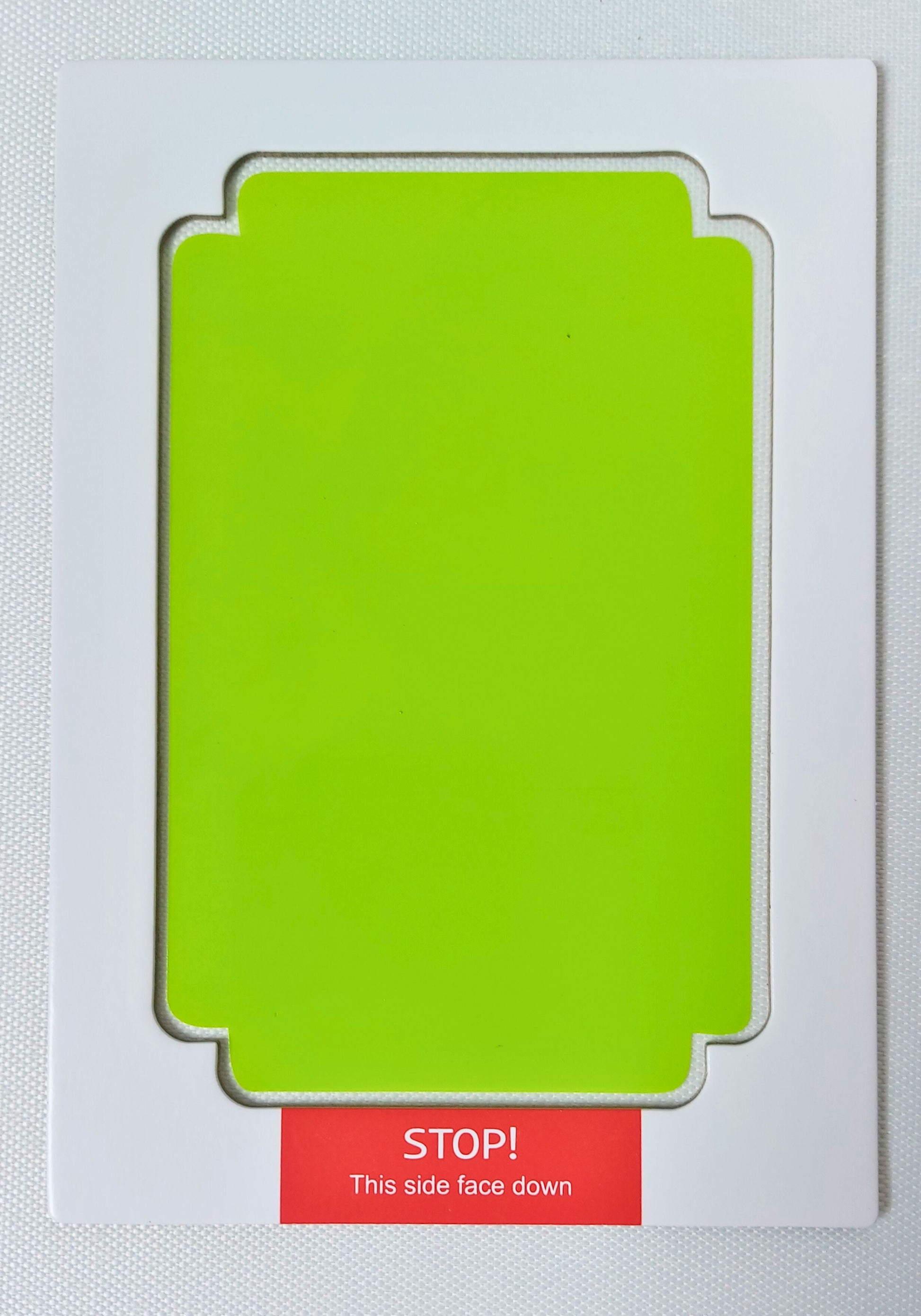 Clean Touch Mess Free Inkless Ink Pad in Light Green. Large Size. Baby safe, non toxic. On white background.