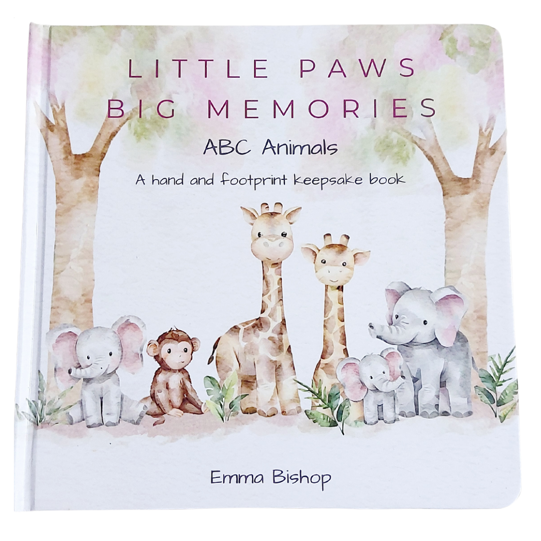 Little Paws Big Memories ABC Animals Front Cover with white background