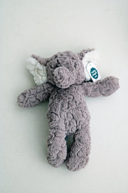 Mary Meyer Putty Elephant soft toy plush for babies and newborn on white background